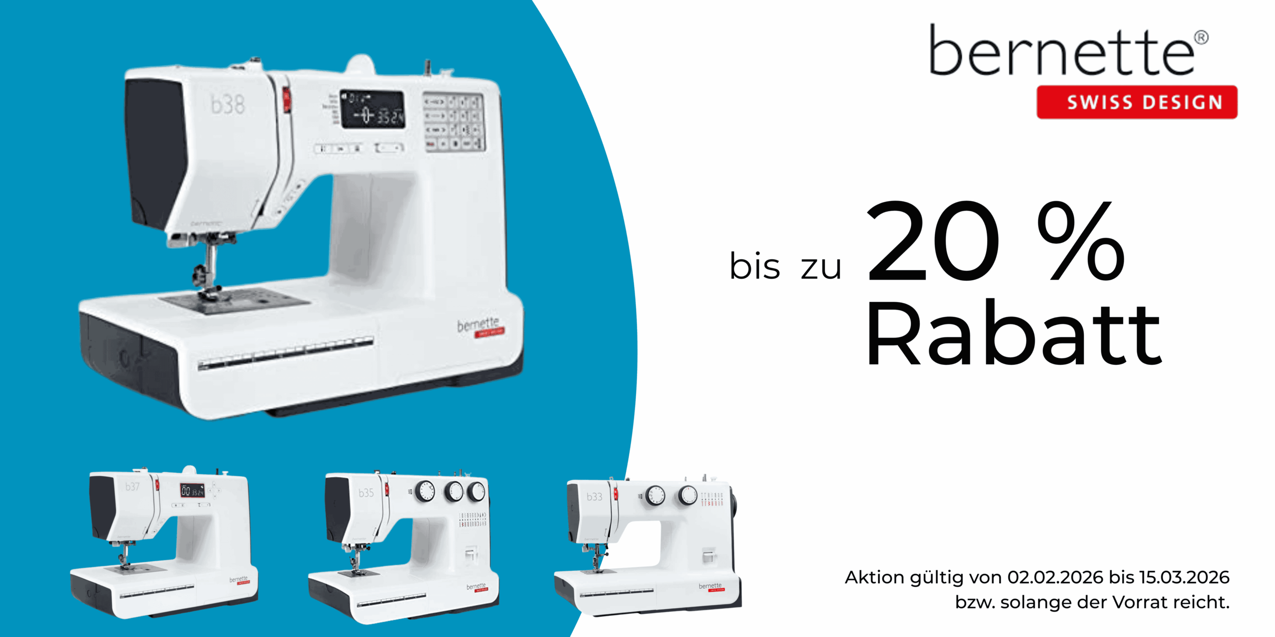 Bernette Aktion bis minus 20 Prozent Rabatt